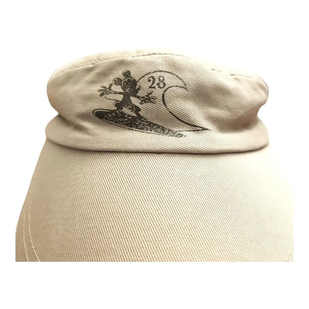 Walt Disney World Surfing Mickey Mouse Adjustable Visor in Khaki Adult O/S